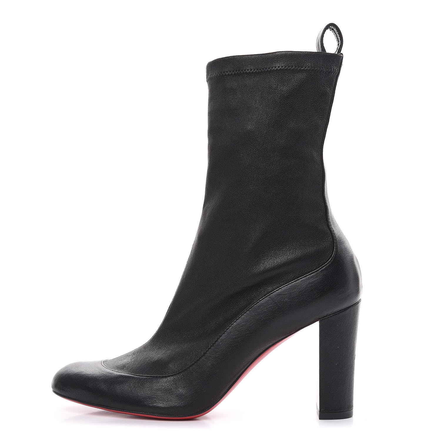 Christian Louboutin Nappa Stretch Gena 85 Bootie 37.5 Black 1 of 10