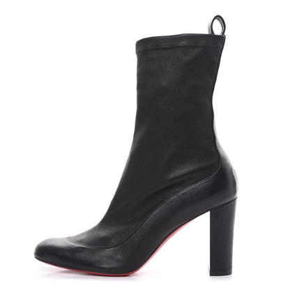 Christian Louboutin Nappa Stretch Gena 85 Bootie 37.5 Black 1 of 10