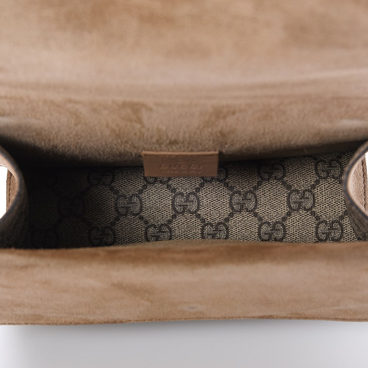 GG Supreme Monogram Mini Dionysus Shoulder Bag Taupe