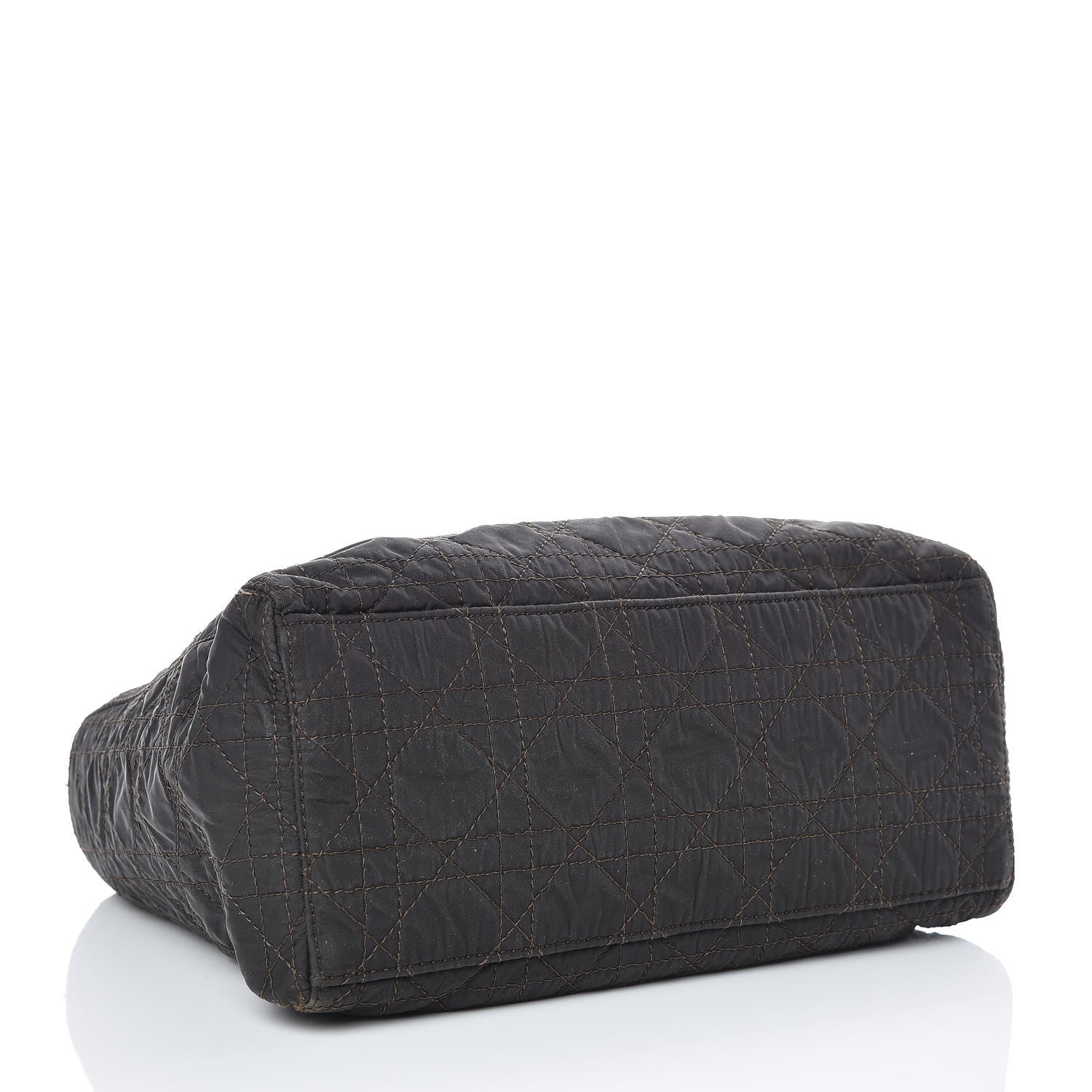 Christian Dior Nylon Cannage Medium Lady Dior Marron Fonce 5 of 10