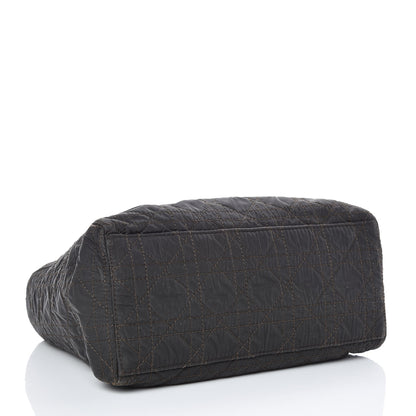 Christian Dior Nylon Cannage Medium Lady Dior Marron Fonce 5 of 10