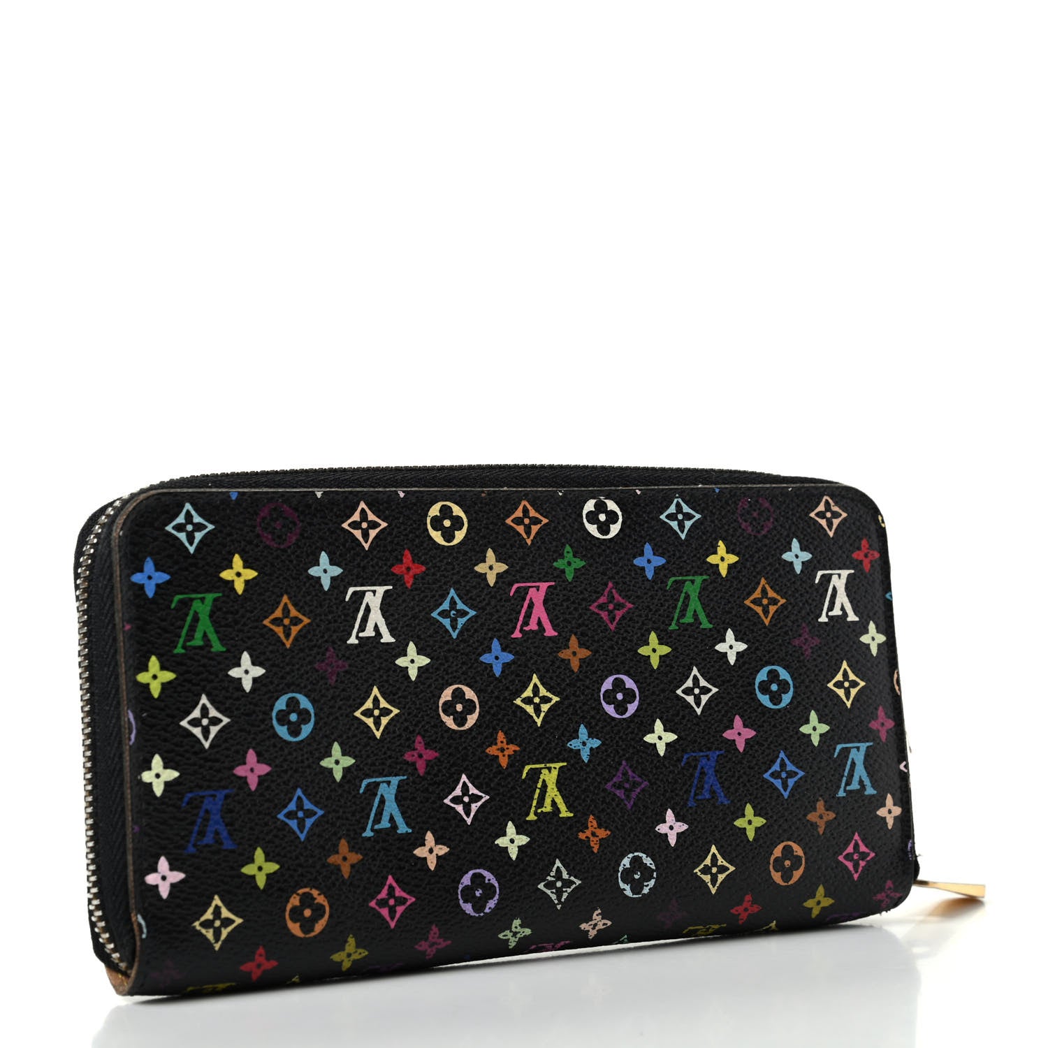 Louis Vuitton Monogram Multicolor Zippy Wallet Black 3 of 6
