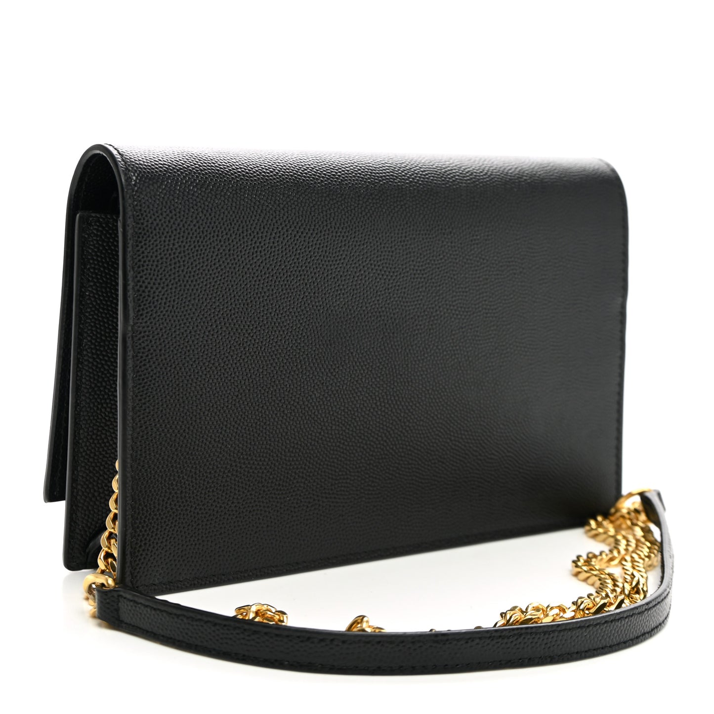 Grain De Poudre Classic Monogram Kate Tassel Chain Wallet Black