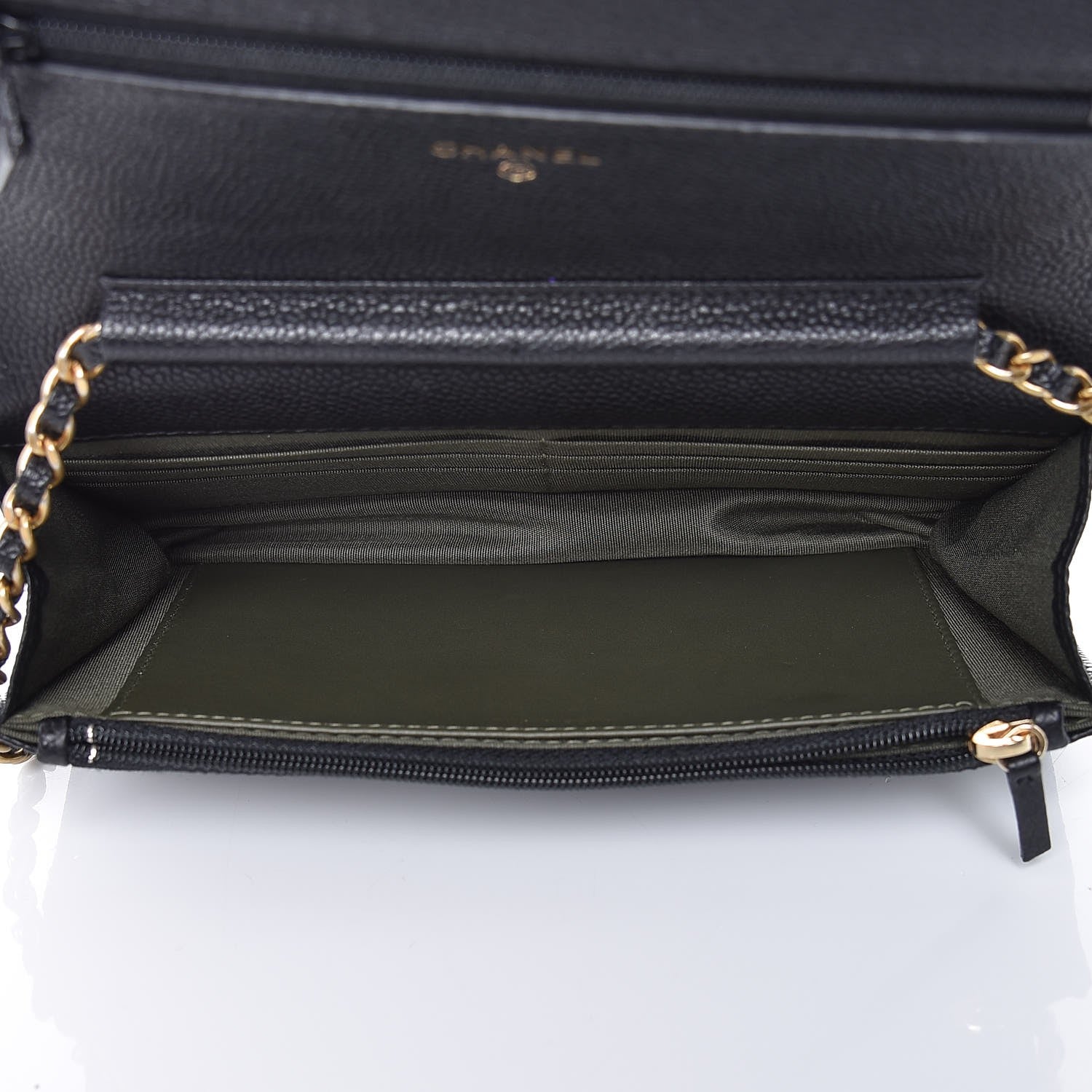 Chanel Caviar Quilted Boy Wallet On Chain WOC Black 5 of 10