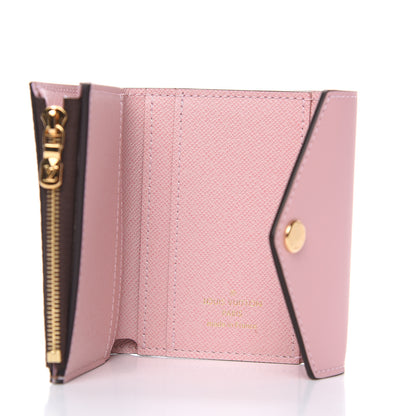 Louis Vuitton Damier Ebene Zoe Wallet Rose Ballerine 5 of 8