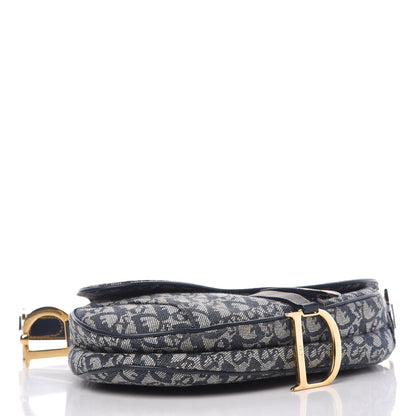 Christian Dior Monogram Saddle Bag Blue 4 of 12