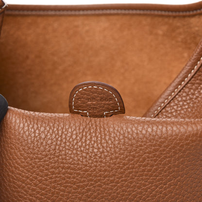 Hermes Taurillon Clemence Evelyne III PM Gold 6 of 10
