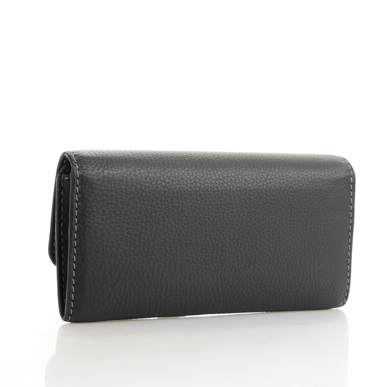 Chloe Calfskin Marcie Continental Flap Wallet Black 3 of 7