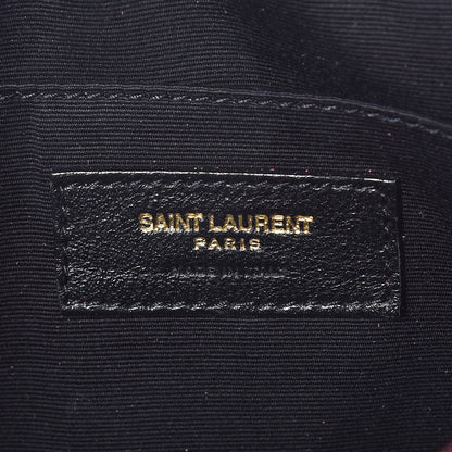 Saint Laurent Calfskin Matelasse Monogram Lou Camera Bag Dark Legion Red 8 of 9