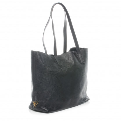 Prada Vitello Daino Shoulder Bag Black 3 of 18