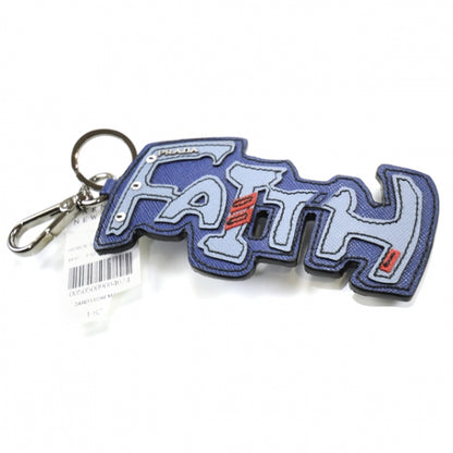 Prada Saffiano Faith Trick Key Ring 1 of 4