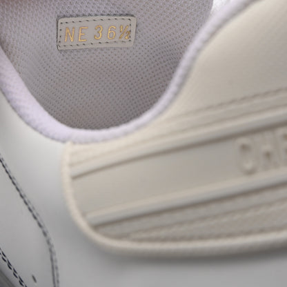 Christian Dior Calfskin Clear Rubber Dior-ID Platform Sneakers 36.5 White Deep Blue 9 of 10