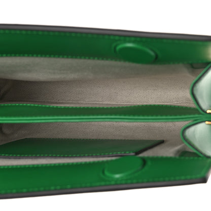 Gucci Calfskin GG Matelasse Small Slim Chain Shoulder Bag Spring Green Natural 5 of 8