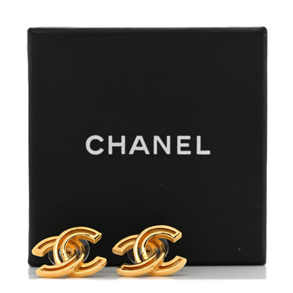 Chanel Metal Obazine CC Earrings Gold 6 of 6
