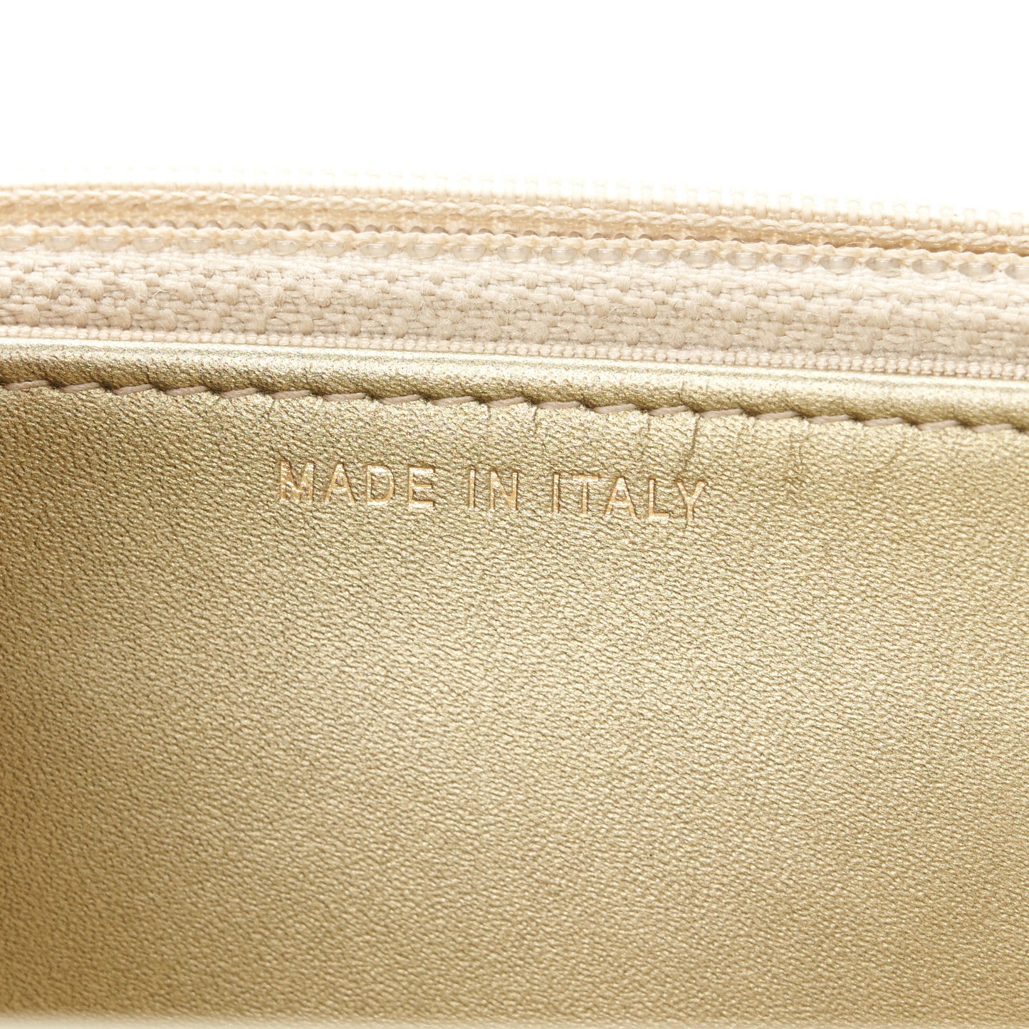 Metallic Aged Calfskin Quilted Reissue Wallet On Chain WOC Green