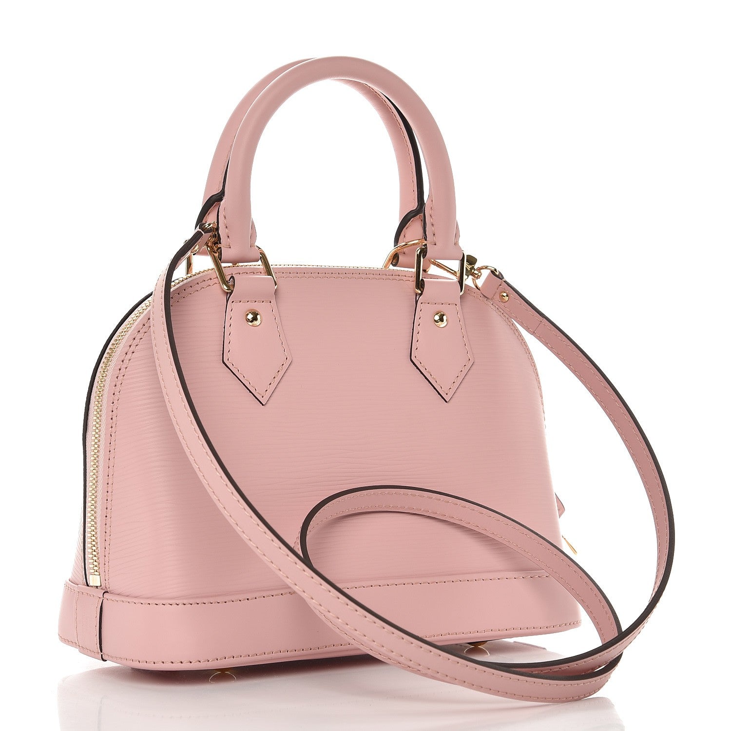 Louis Vuitton Epi Blooming Flowers Alma BB Rose Ballerine 4 of 9