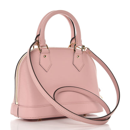 Louis Vuitton Epi Blooming Flowers Alma BB Rose Ballerine 4 of 9