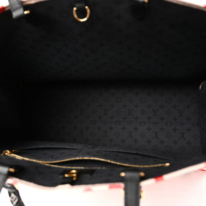 Louis Vuitton Monogram Giant Crafty Onthego GM Creme Rouge Black 5 of 9