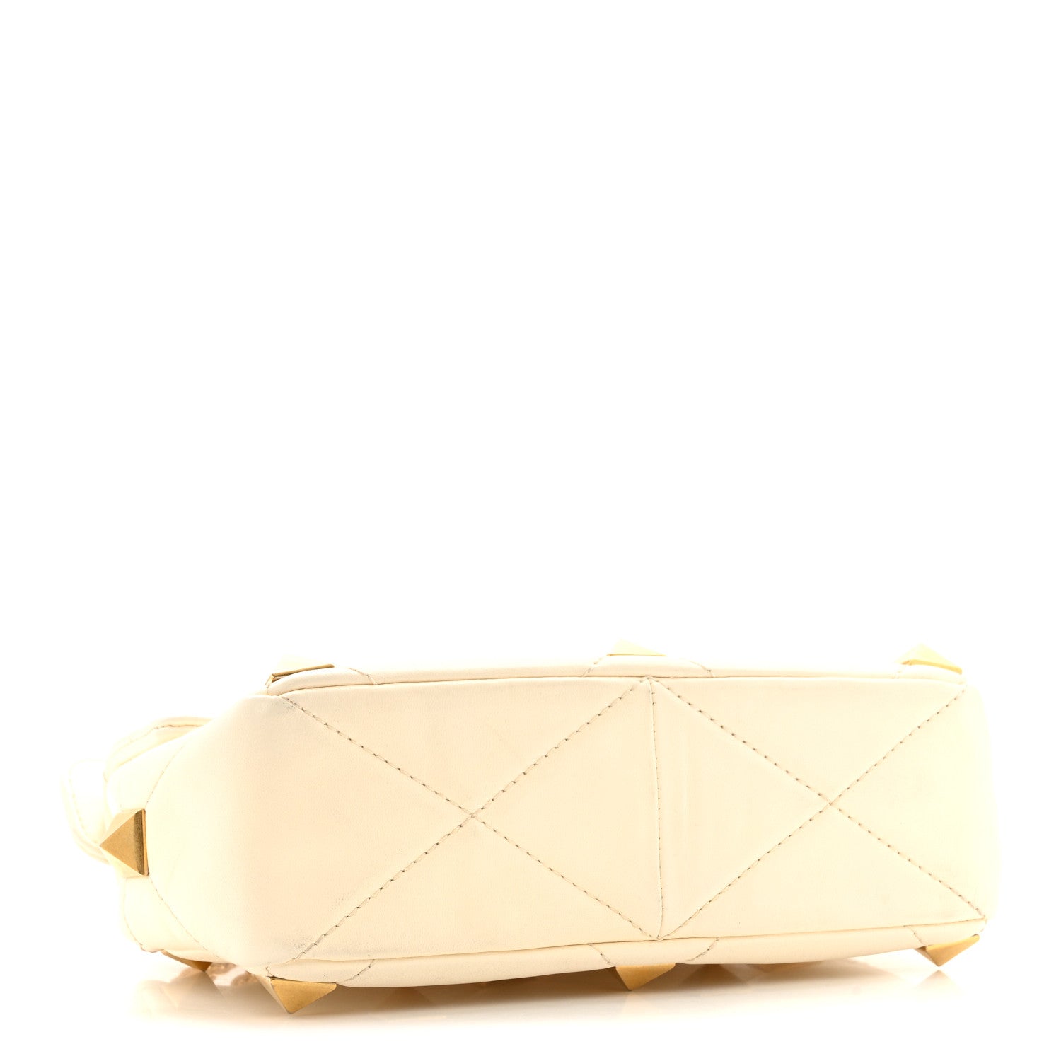 Valentino Garavani Nappa Medium Roman Stud Shoulder Bag Ivory 4 of 12