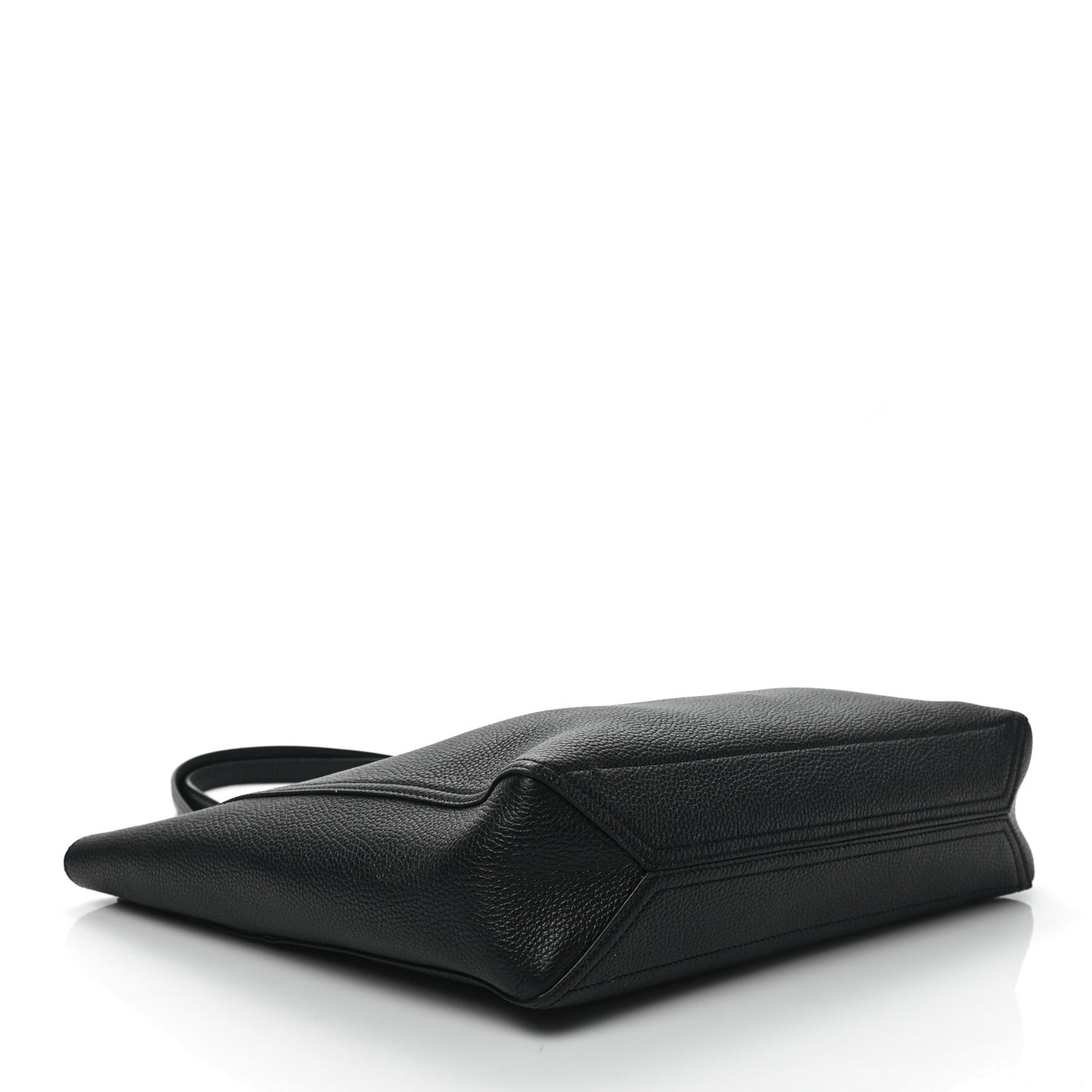 Grained Calfskin Small Dahlia Tote Black