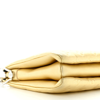 Louis Vuitton Lambskin Embossed Monogram Coussin PM Gold 8 of 9