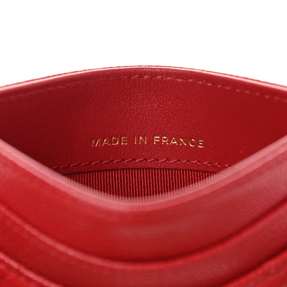 Chanel Caviar Quilted Card Holder Red 7 of 8