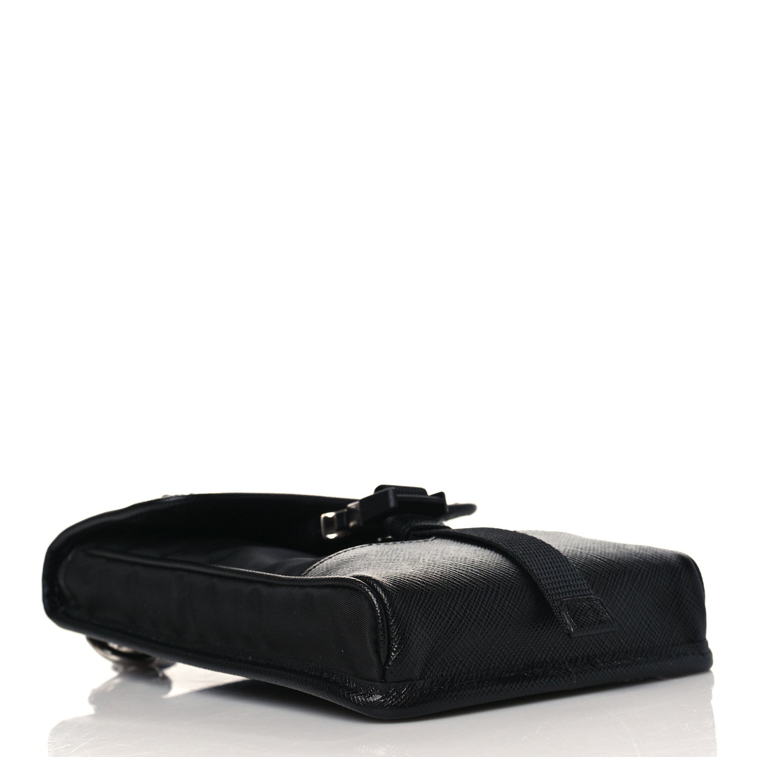 Prada Tessuto Nylon Saffiano Phone Case Crossbody Black 4 of 10