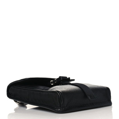 Prada Tessuto Nylon Saffiano Phone Case Crossbody Black 4 of 10