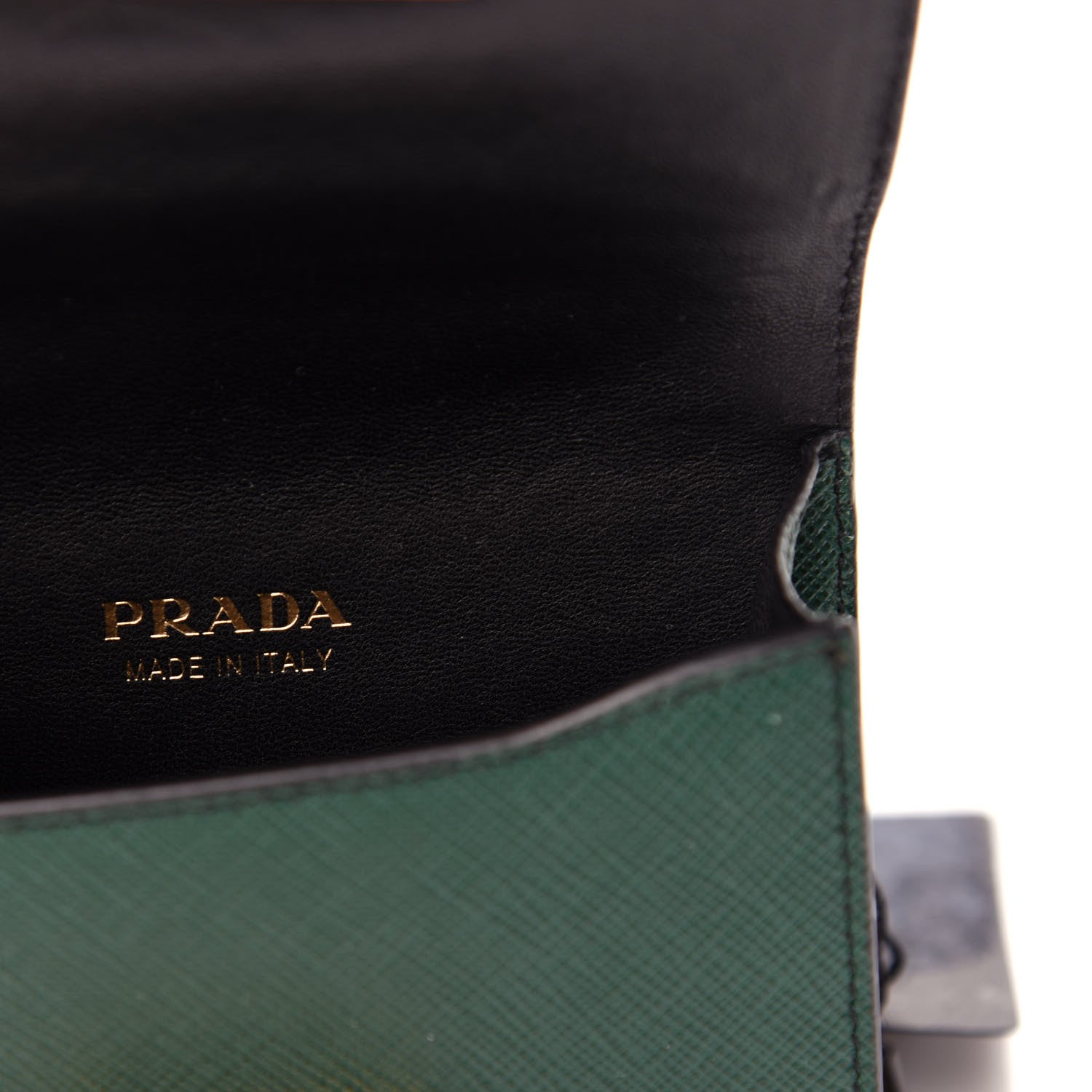 Prada Saffiano Astrology Mini Cahier Bag Black 6 of 10