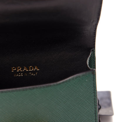 Prada Saffiano Astrology Mini Cahier Bag Black 6 of 10