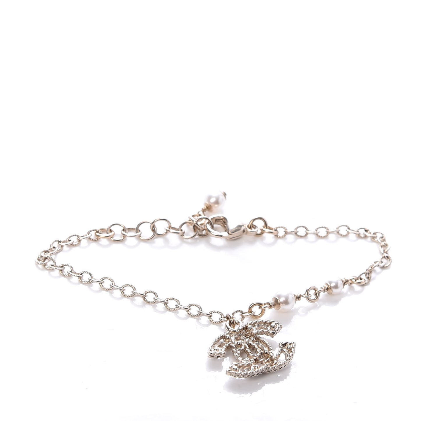 Pearl CC Bracelet Gold