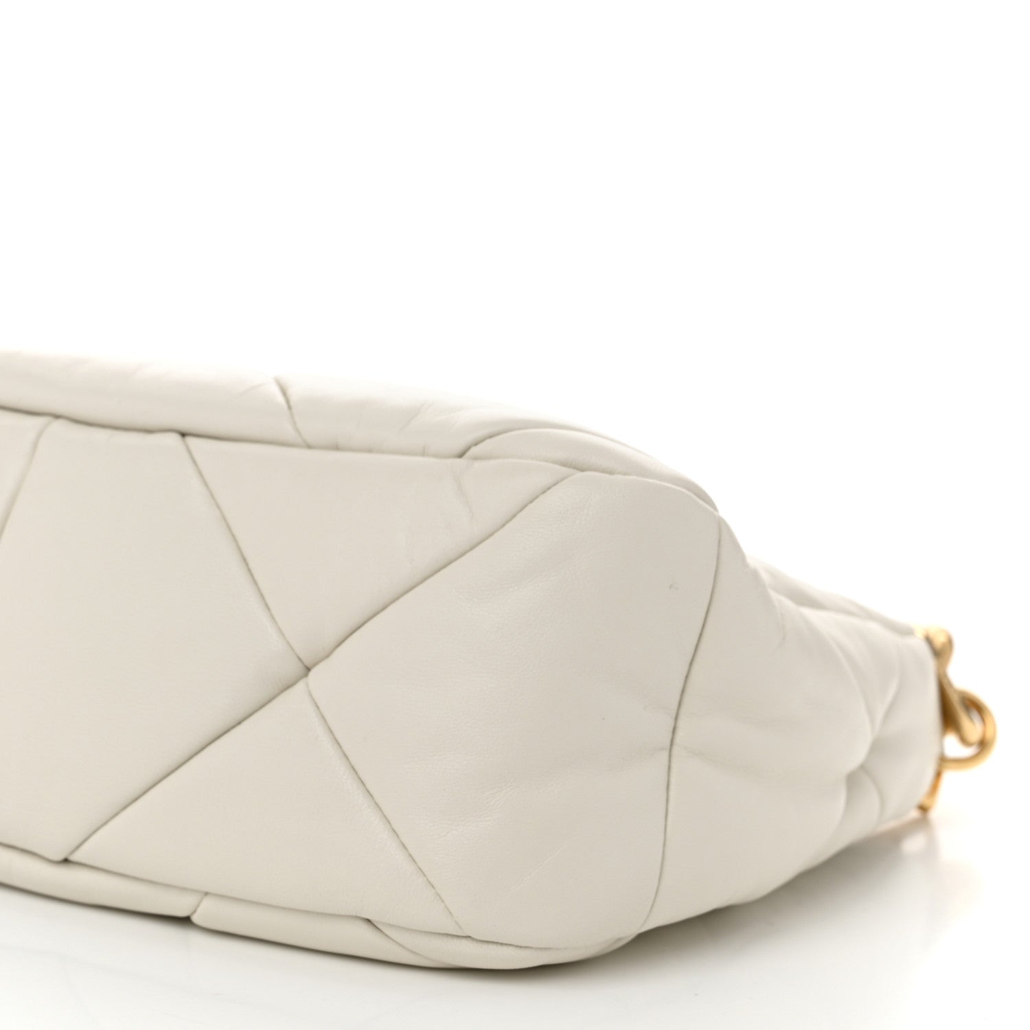 Prada Nappa Triangle Quilted Patchwork System Bag Bianco 10 of 10