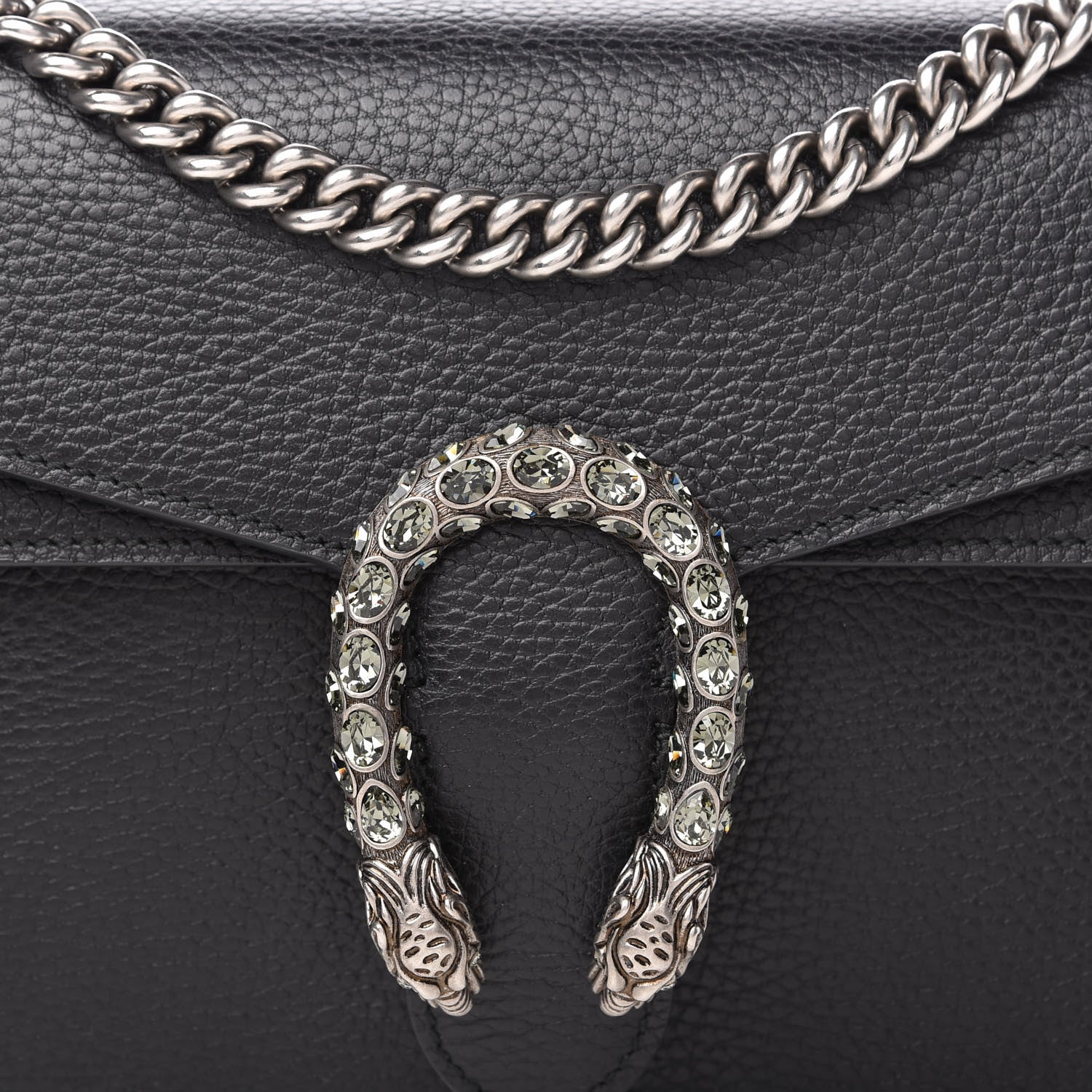 Gucci Pebbled Calfskin Small Dionysus Shoulder Bag Black 10 of 10