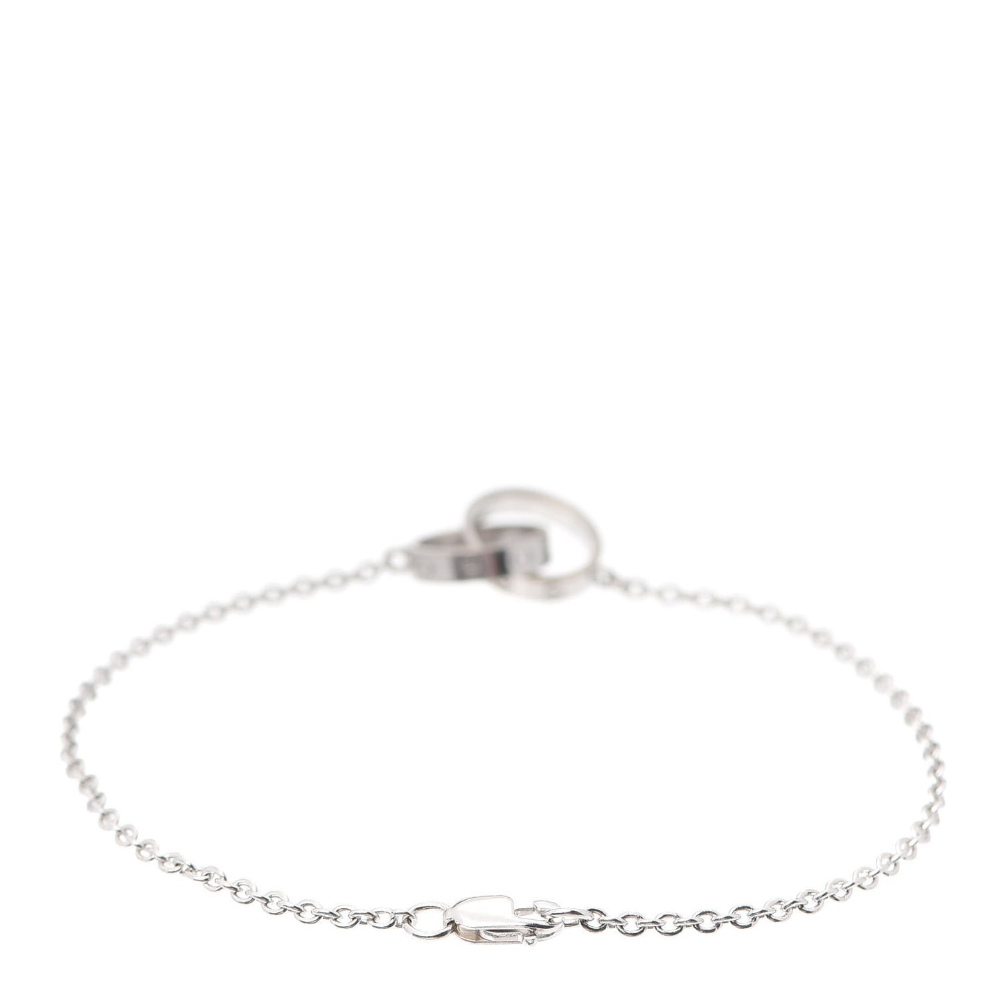 18K White Gold Interlocking LOVE Bracelet