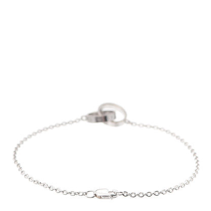 Cartier 18K White Gold Interlocking LOVE Bracelet 3 of 5
