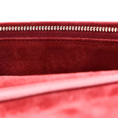 Christian Dior Lambskin Cannage Dioraddict Wallet On Chain Clutch Fuchsia 7 of 10