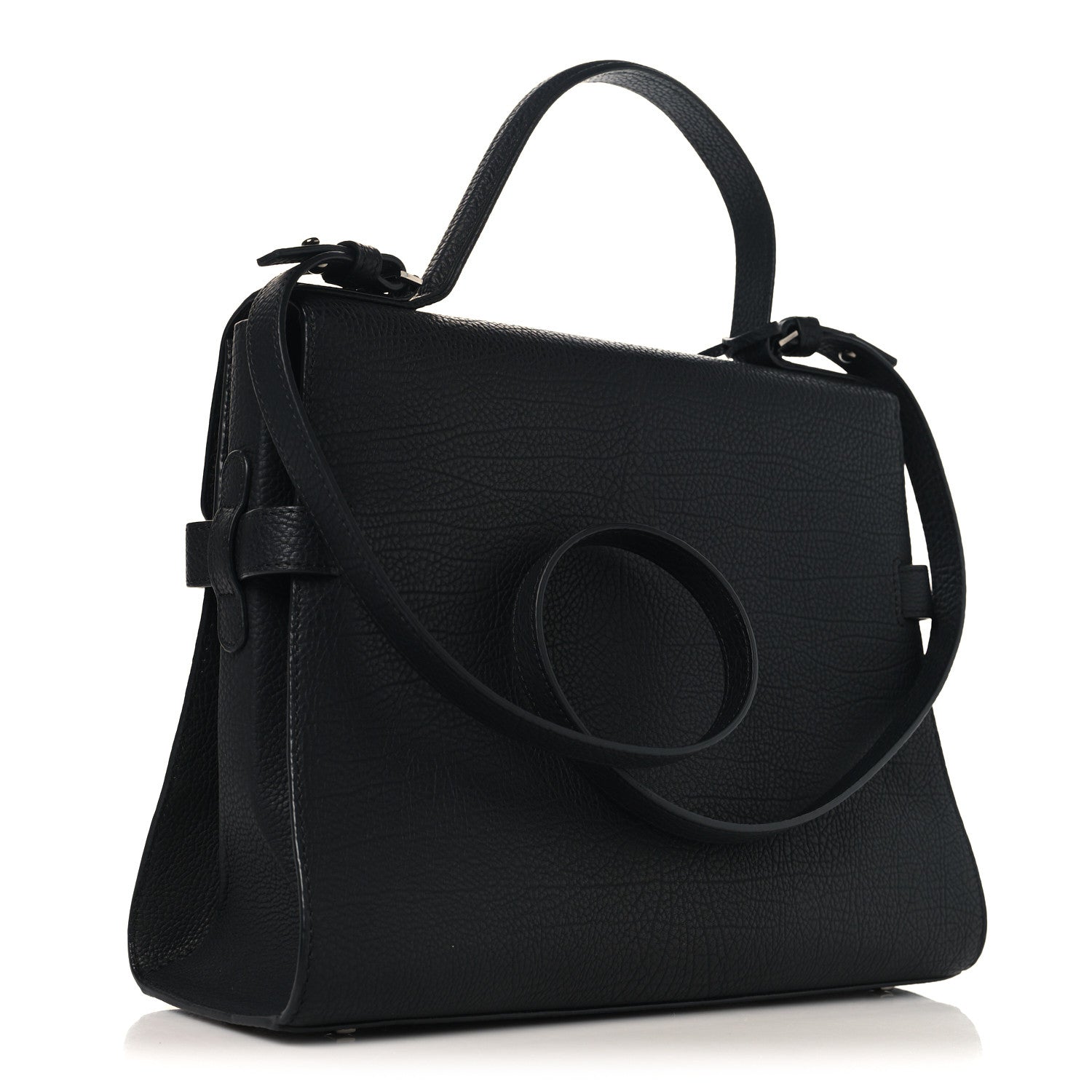 Delvaux Grained Calfskin GM Tempete Satchel Black 4 of 10