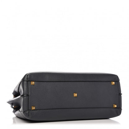 MCM Grained Calfskin Large Milla Tote Phantom Grey 4 of 9