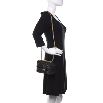 Chanel Aged Calfskin Quilted 2.55 Reissue Mini Flap Black 3 of 11