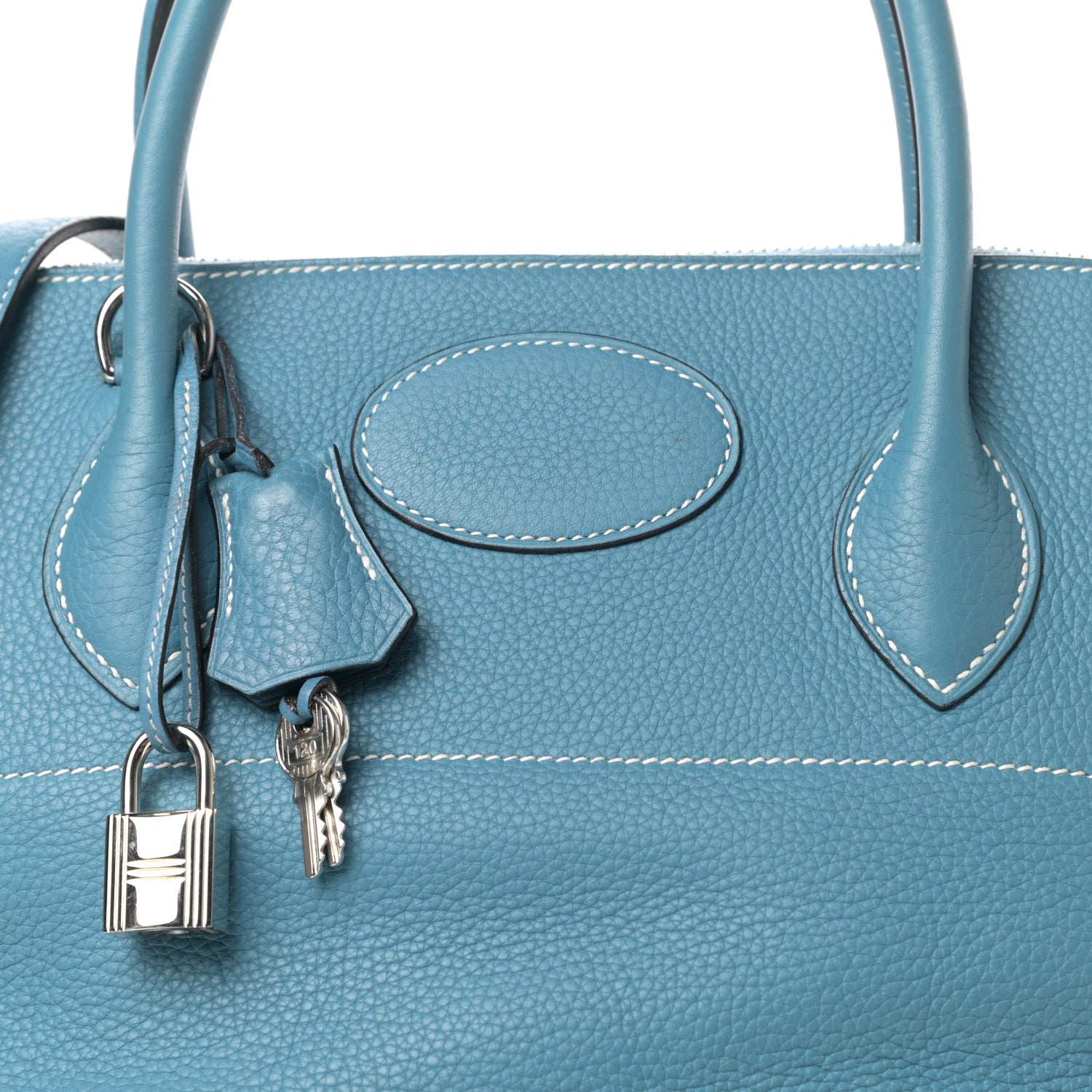Hermes Taurillon Clemence Bolide 31 Blue Jean 11 of 11