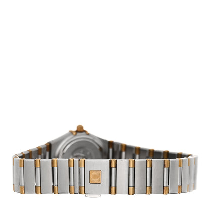Omega Stainless Steel 18K Yellow Gold Diamond Bezel 22mm Constellation Quartz Watch Champagne 1367.10.00 3 of 4