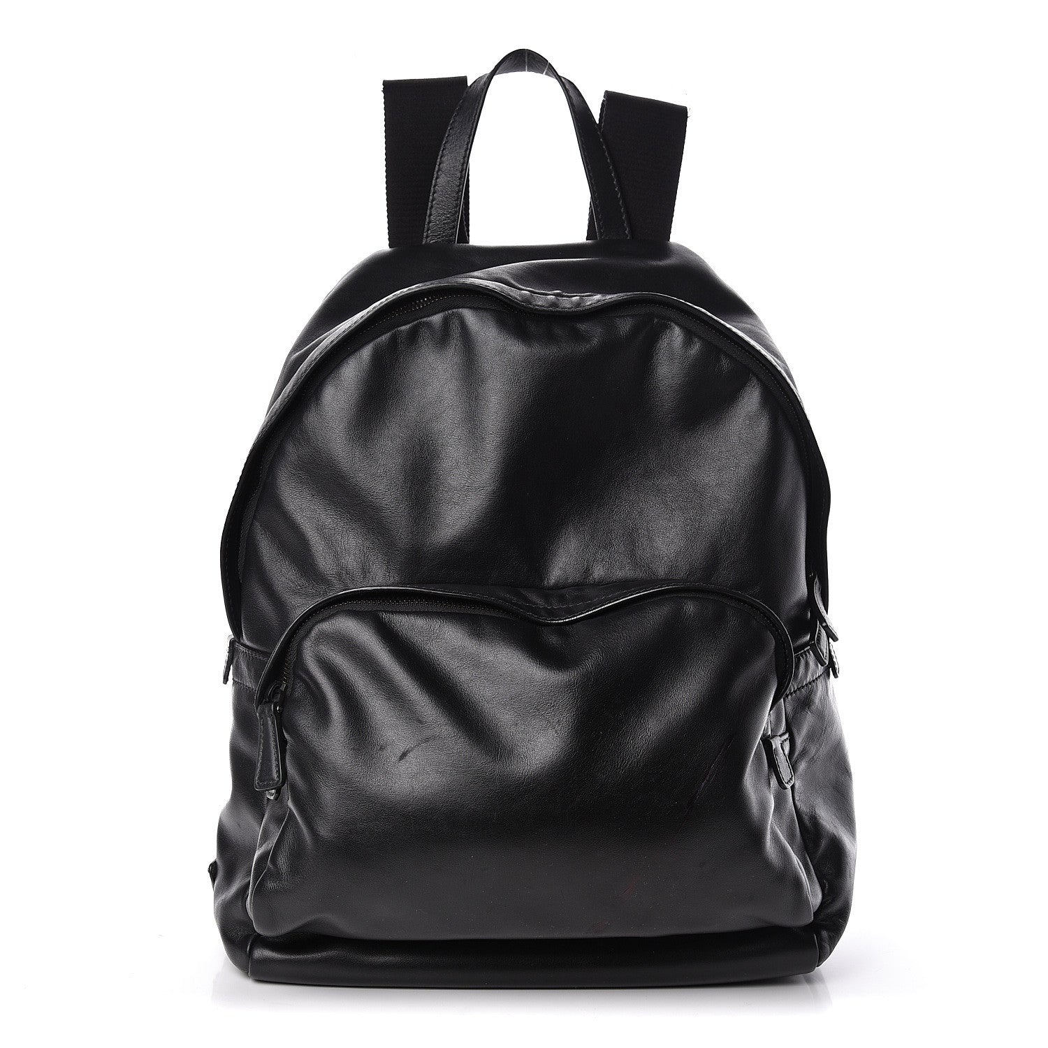 Prada Soft Calfskin Day Backpack Black 1 of 10