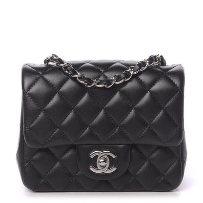 Chanel Lambskin Quilted Mini Square Flap Black 2 of 11