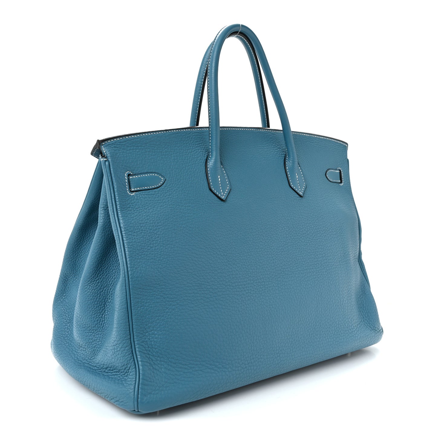 Taurillon Clemence Birkin 40 Blue Jean