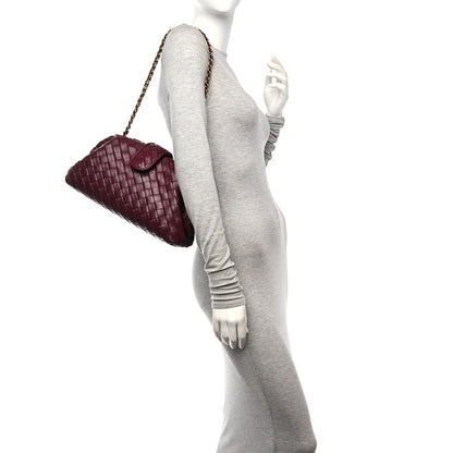Bottega Veneta Nappa Intrecciato Teen The Lauren 1980 Clutch With Chain Barolo 2 of 10