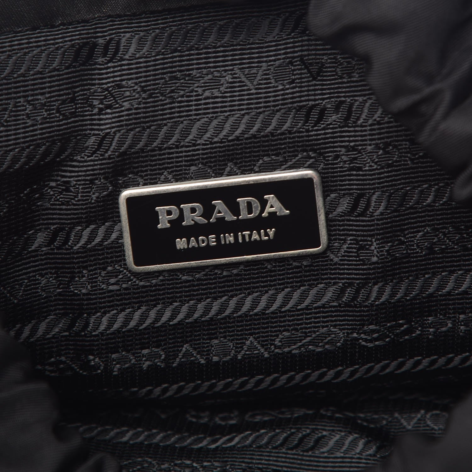 Prada Tessuto Nylon Double Buckle Backpack Black 6 of 9
