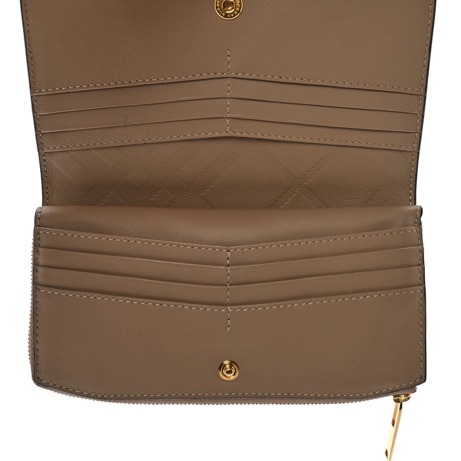 Burberry Calfskin Alvington Continental Wallet Honey 5 of 10