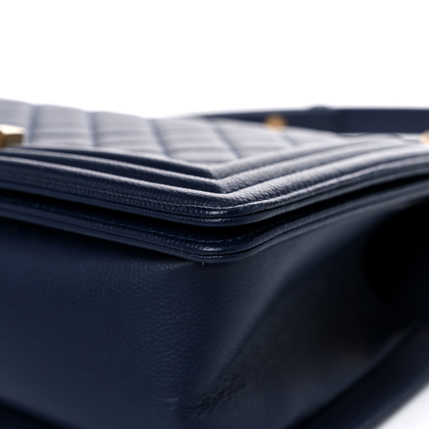 Chanel Caviar Quilted Medium Boy Flap Dark Blue 8 of 12