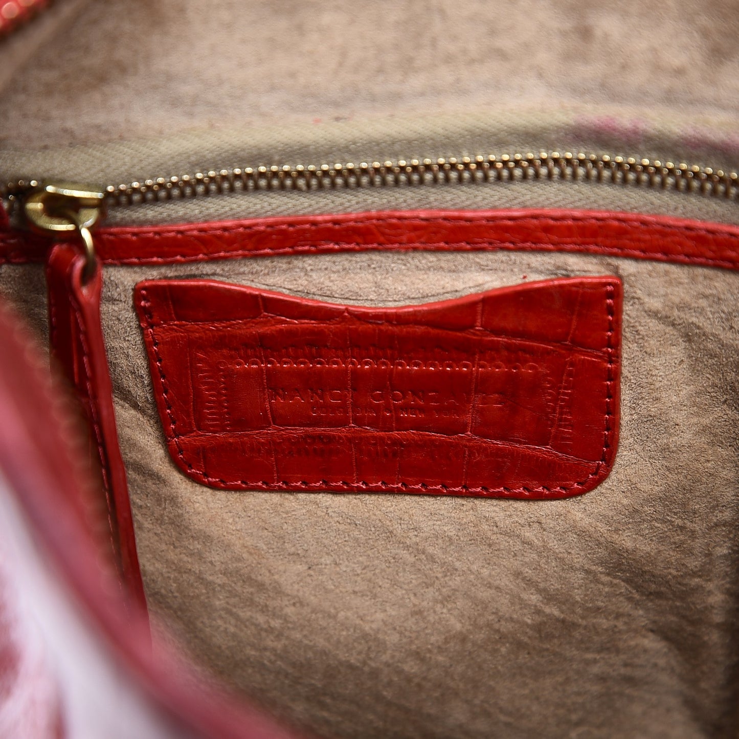 Crocodile Crossbody Bag Red
