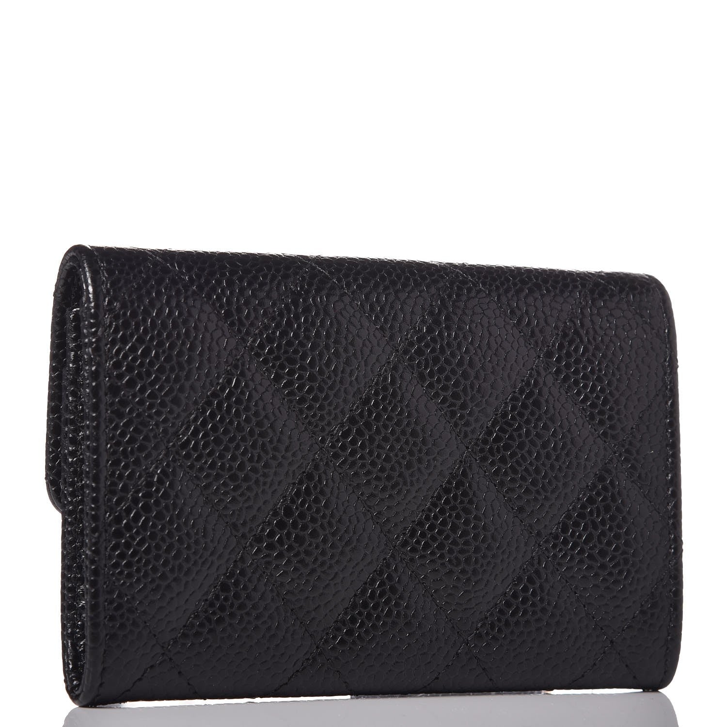 Chanel Caviar Quilted Flap Card Holder Black 3 of 8
